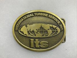 INTERNATIONAL TURBINE SERVICE Inc.  ITS  - Belt Buckle - 1980's - Vintage - $49.48