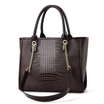 Women&#39;s Fashion Bag Classy Bright Leather Lizard Pattern Chain Shoulder Crossbod - £33.57 GBP