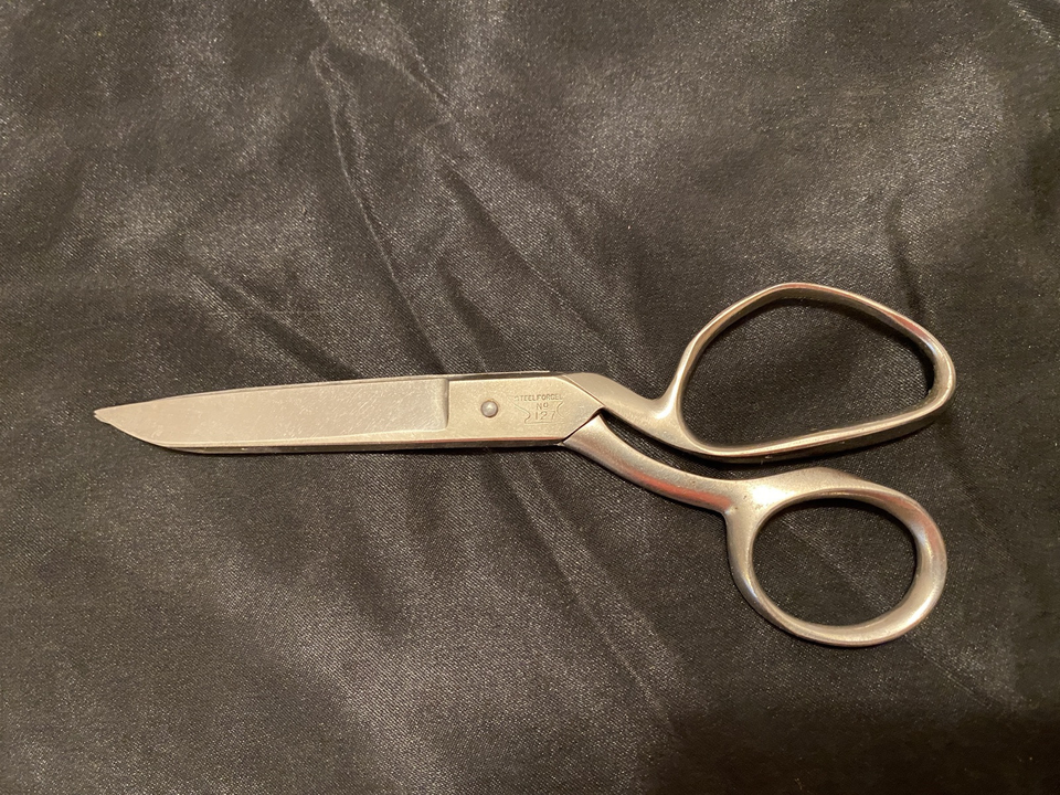 Vintage Wiss Inlaid No. 127 Steel Forged  Scissors 7&quot;. Made Newark New J... - $9.00