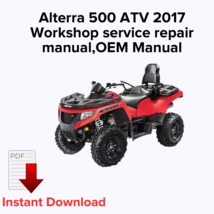 Alterra 500 ATV 2017 Workshop service repair manual,OEM Manual - $27.36 CAD