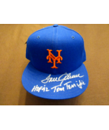TOM SEAVER TOM TERRIFIC HOF 92 NY METS HOF SIGNED AUTO NEW ERA CAP JSA B... - €599,05 EUR