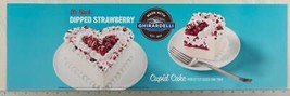 Dairy Queen Poster Backlit Plastic Ghirardelli Chocolate Cupid Cake 8x27... - $15.83