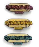 Lot 3 Quartermania SODAK Casino Slot Machine Pins Vintage Gaming Promoti... - $536.77 MXN