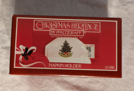 Pfaltzgraff Christmas Heritage Christmas Tree Napkin Holder NIB 12-086 - £13.59 GBP