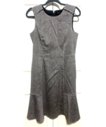 White House Black Market 6 Gray Sleeveless Sheath Dress - €21,18 EUR
