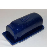 Mason Jar Butter Dish Cobalt Blue Porcelain Graniteware Butter Keeper Di... - £19.65 GBP