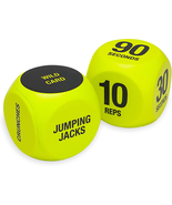 Exercise Dice (6-Sided) - Game for Group Fitness &amp; Exercise Classes - In... - $17.73