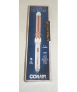 Conair Double Ceramic 1 Inch Curling Iron Wand in White/Rose Gold - $26.88 CAD