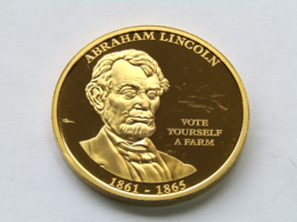 American Mint Presidents of the Republican Party Abraham Lincoln Layered... - £19.45 GBP