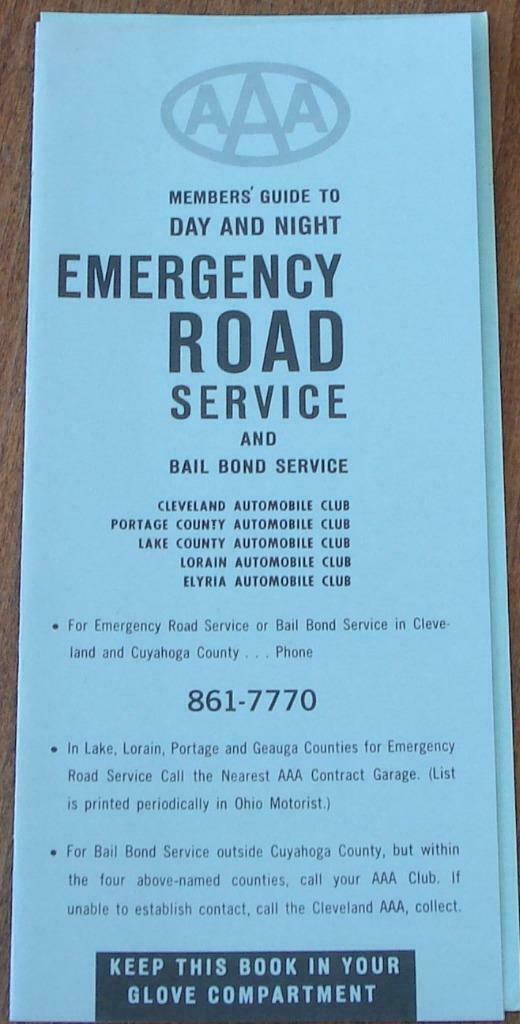 Vintage AAA Membership Pamphlet - VGC - CLEVELAND AAA COLLECTIBLE PIECE ... - $7.91
