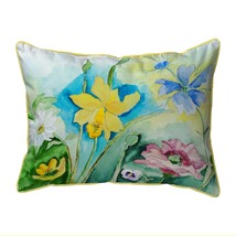 Betsy Drake Betsy&#39;s Florals Small Indoor Outdoor Pillow 11x14 - £39.56 GBP