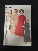Simplicity #5558 Sewing Pattern Juniors Jacket Coat Size 9 Bust 30.5  VT... - $9.95