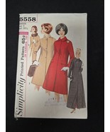 Simplicity #5558 Sewing Pattern Juniors Jacket Coat Size 9 Bust 30.5  VT... - $182.01 MXN