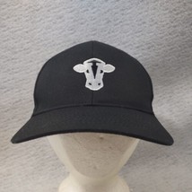 Midwest Bovine  Baseball Cap Hat Black Embroidered Cow Logo Snapback Adj... - £7.98 GBP