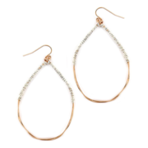 Wire Wrapped Teardrop Dangle Earrings - £9.82 GBP