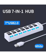 OLAF USB 2.0 Multi-Port Hub with Power Adapter - 4/7 Port Expander Hub w... - £7.65 GBP