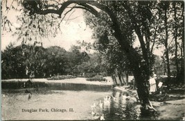 Vtg Postcard 1908 Douglas Park Chicago Postcard - £4.30 GBP