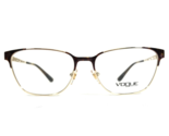 Vogue Brille Rahmen VO 4119 5078 Brown Schildplatt Gold Cat Eye 53-16-140 - £33.32 GBP