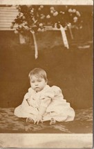 RPPC Darling Baby Girl Lillian Gray c1910 Postcard W1 - £6.35 GBP