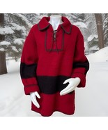 Vintage Hudson Bay Coat Wool Point Blanket Jacket Mens L Red Pullover Un... - $3,207.52 MXN