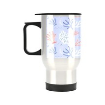 Insulated Stainless Steel Travel Mug - Commuters Cup - Blue Coral  (14 oz) - £11.86 GBP