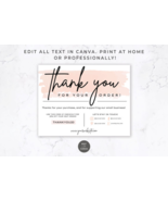 Thank You Card for Canva | Pink &amp; Black - $699.00