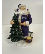 TCU Santa Claus 2000 Collegiate Figurine Texas Christian University RARE - $723.81 MXN