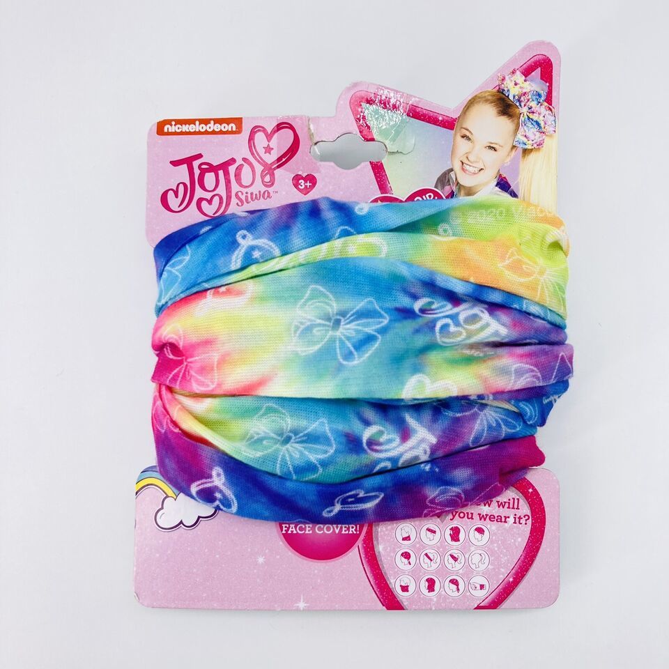 Jojo Siwa Face Mask Bandana Neck Gaiter Scarf Headband Hairband Bracelet - $1.97