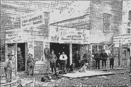 Postcard Alaska Black and White Depicts First Stores Dawson 1898 6 x 4 Ins. - £3.95 GBP