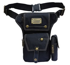 Motorcycle Fanny Waist Belt Pack Hip Bum Bag Punk Rock Military Men Waterproof N - £39.19 GBP