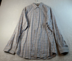 Peter Millar Men Multicolor Plaid Shirt XL Casual Button Down Long Sleeve Cotton - £12.57 GBP