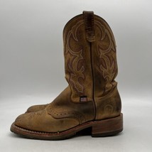 Double H Dwight DH3560 Mens Brown Leather Pull On Work Western Boots Size 8.5 D - £55.37 GBP