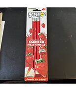 Scentos Strawberry Scented HB #2 Pencils Pre-Sharpened - NEW IN PACKAGE - $10.46 CAD