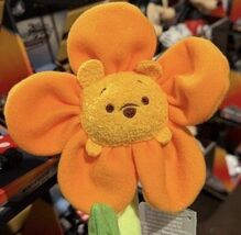Disney Parks Character Flower Bendable Plushy Pooh Orange  - $27.99