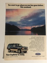 Ford Explorer vintage Print Ad Advertisement pa7 - £4.72 GBP