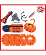 Emergency LED Flares Kit - USB Rechargeable &amp; 9 Blinking Modes for Safety - $1,196.12 MXN