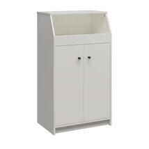 Loft Collection White 2-Door Storage Tower - Durable Fiberboard - $141.99