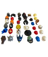 Lego 36 Pieces: Hats Helmets Wigs Crowns Star Wars Harry Potter Batman D... - $29.35