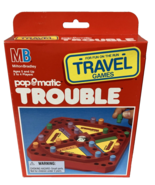 Vtg 1989 Milton Bradley Pop &quot;O&quot; Matic Trouble Travel Game NIB - $43.92 CAD