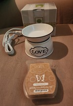 Scentsy Love Element Warmer Retired Collection SCE-26982 Tested Apple Wax Bar - $14.03