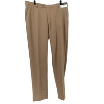 Pronto Uomo Men&#39;s Wearhouse tan khaki slim trousers 38 waist 34 length MSRP 90 - £12.50 GBP