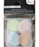 Sassy Chic Mini Finger Powder Puffs-1pk of 4pcs-NEW-SHIPS N 24 HOURS - $29.58