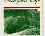 Charlie&#39;s Courtyard Cafe Menu Knoxville Tennessee 1990&#39;s - $17.82