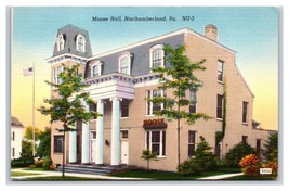 Moose Hall Building Northumberland Pennsylvania PA UNP Linen Postcard S15 - £1.50 GBP
