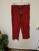 REI Women&#39;s Brick Red Pants with Button &amp; Tie Closure UPF 50+ Size 6 NWT - £19.03 GBP