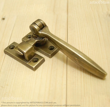 Solid Brass Vintage LATCH CATCH LOCK Handle Safe Gate Door - £23.98 GBP