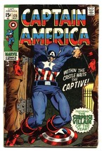 Captain America #125 comic book 1970 comic book- Marvel -vg - £38.45 GBP