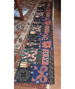 CANDY CANE, PRESENTS, MISTLETOE, JOY Table Runner 12.5 x 71.5 Christmas ... - €15,32 EUR