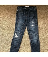 Kendall+Kylie Moto Skinny Jeans Stretch Distressed - $28.00