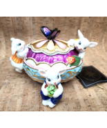 Vintage 2000 Christopher Radko Dapper Bunnies Butterfly Egg Box Item 016... - €125,87 EUR